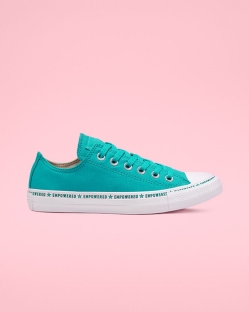 Zapatos Bajos Converse Empowered By Her Chuck Taylor All Star Para Mujer - Blancas/Plateadas/Turques